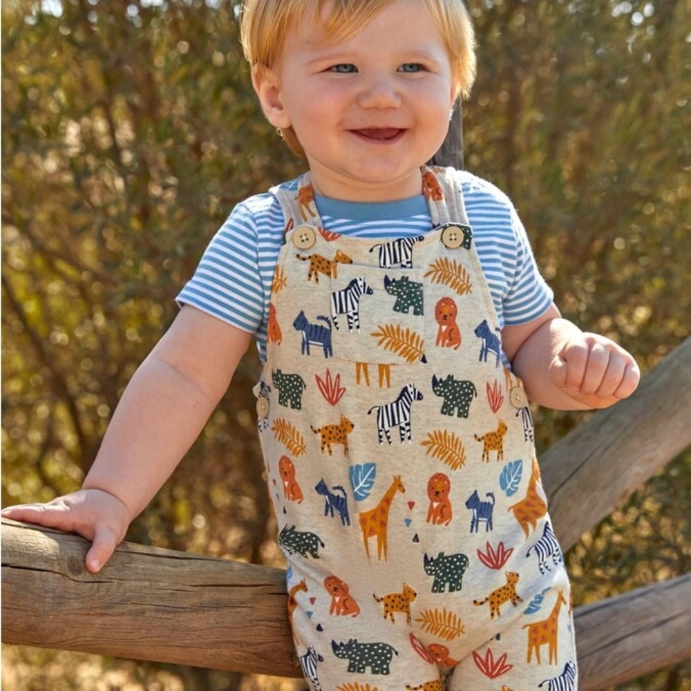 Jojo maman bebe overall and tshirt